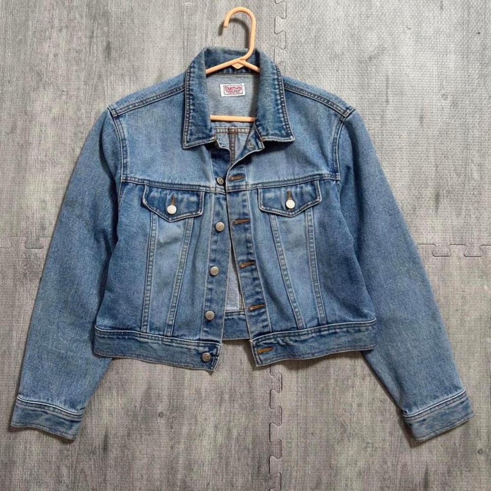 Retro Smiths Work‎ Wear Trucker Denim Jacket Women's Medium